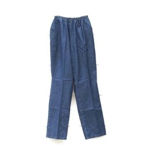 Chic Denim Pull On Pants Stretch Waist